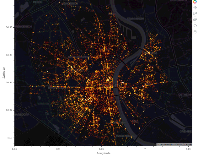 DataShader interactive map
